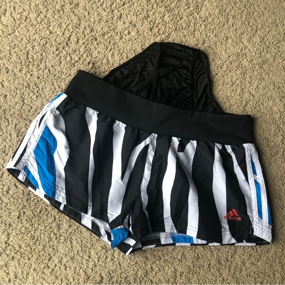 Adidas Black White and Blue running shorts - Picture 11 of 11